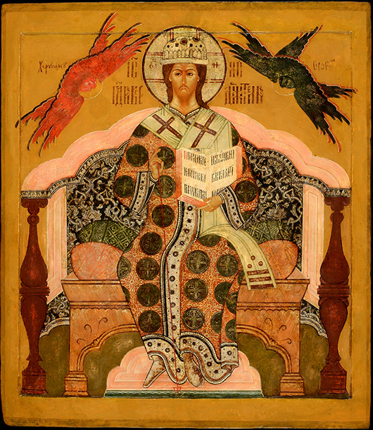 This Russian icon titled ‘Mother of God Tichvinskaya,’ Moscow, dating from the second half of the 16th century, from the collection of Jan Morsink, Amsterdam, will be on display at the Willow Gallery, 40, Duke Street, for Russian Art Week, Nov. 23- 29. Image courtesy Willow Gallery and Jan Morsink.